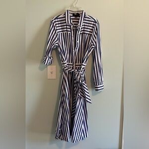 J Crew Striped Shirt Dress